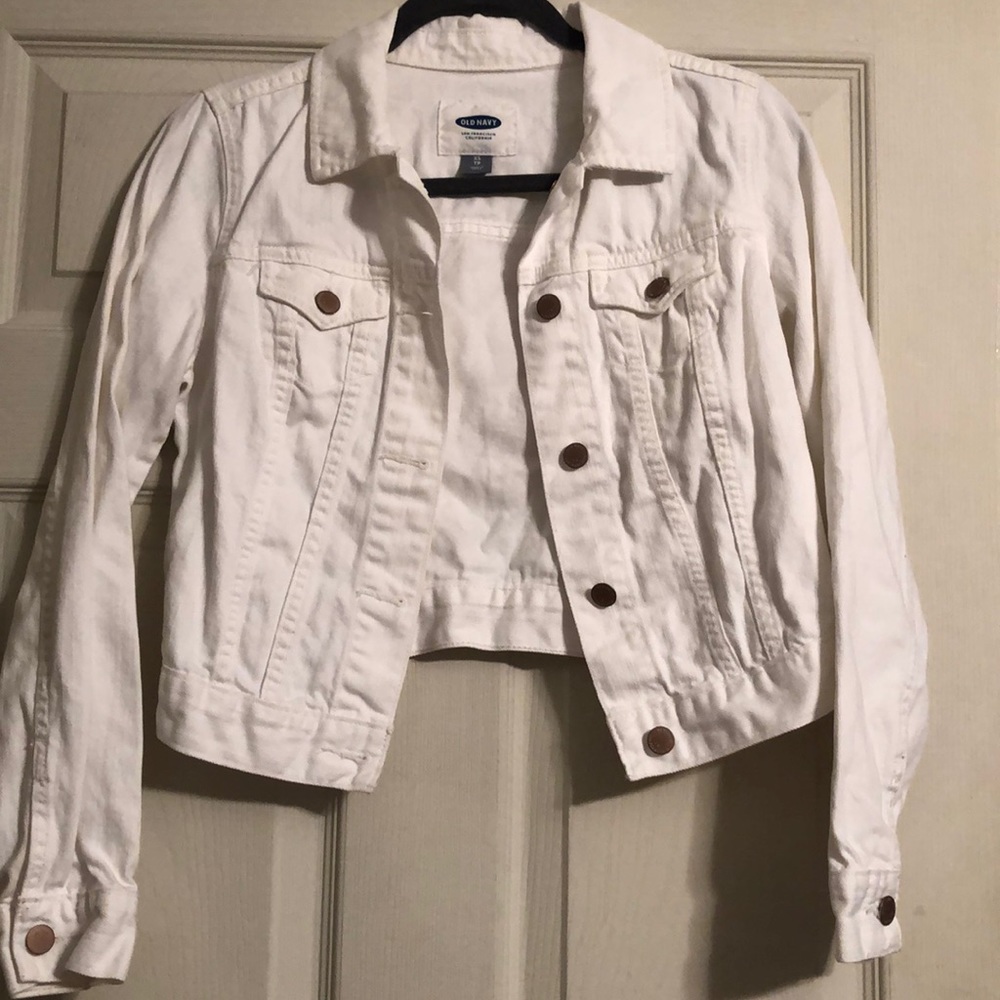 White denim jacket